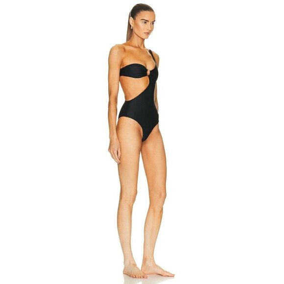 JADE SWIM Avery One Piece in Black Small New Womens Swimsuit - Picture 3 of 14
